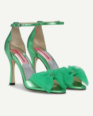 Ashley Metallic Bow Green