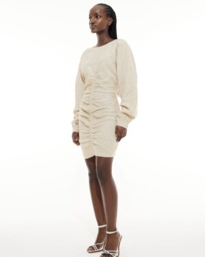 Fitted linen dress