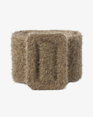 Knitted metallic belt Khaki