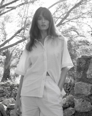 Maxime Shorts Lavender Gingham