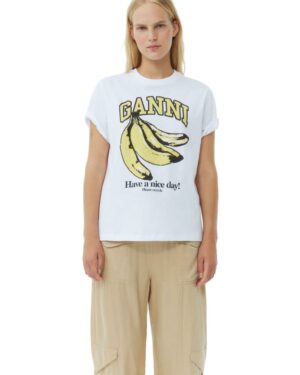 Basic Jersey Banana Relaxed T-shirt Bright White