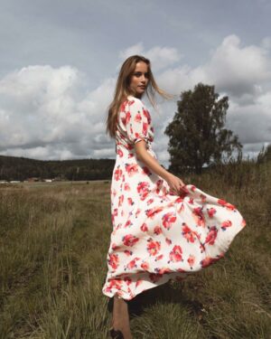 Athalia Dress Pink Mellow Print