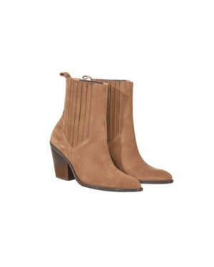 Carla Boot Dark Camel Suede