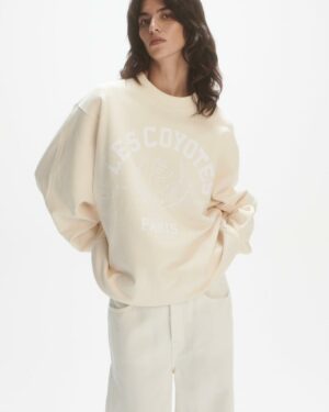 Mascot logo sweatshirt Cream