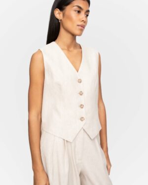 Vivienne Vest Light Sand Melange