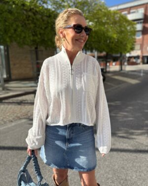 Tine Crochet Cardigan Ecru