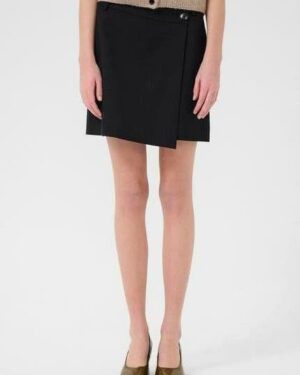 GZpaula melange MW wrap skirt