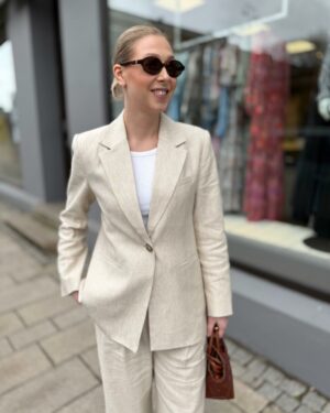 Antonia Blazer Light Sand Melange