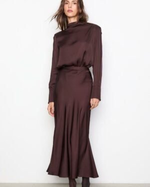 Hyro Skirt Dark Brown