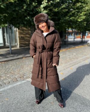 W Tech Wool Down Coat Dk. Brown.