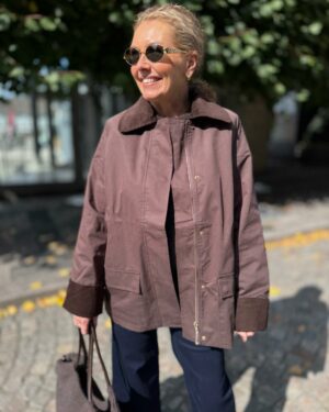 Anastacia Cord Jacket Brown