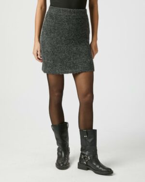 Naria Fluffy Knit Skirt