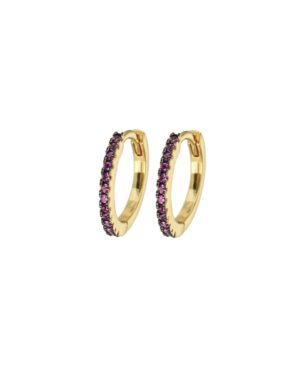 Emilia Medium hoops Ink Cerice