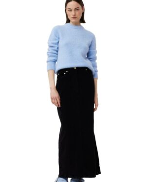 Washed Corduroy Long Skirt