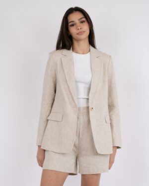 Jarmon Ramie Blazer Natural
