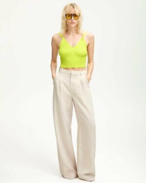 PaulaGZ linen MW wide pants Ancient Scroll