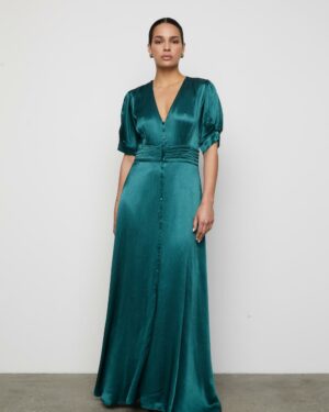 Athalia Dress Emerald Green