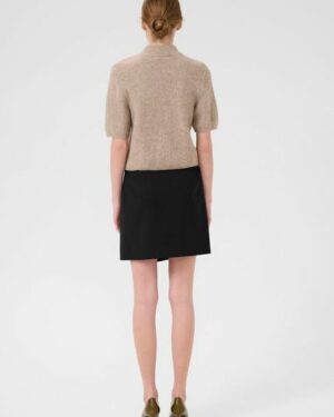 GZpaula melange MW wrap skirt