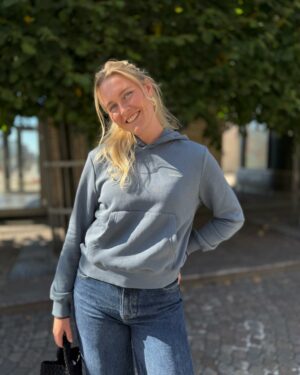 W Regular Hoodie Blue