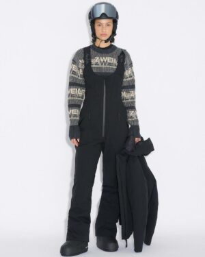 W Tryvann Bib Trousers Dk. Grey