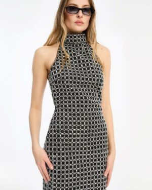 Beaded Halterneck Dress