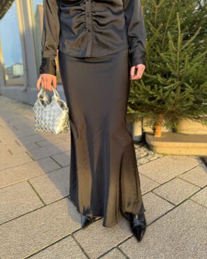 Viso Heavy Sateen Bedaz Skirt