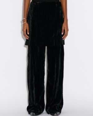 Cygnet Velvet Skirt Black