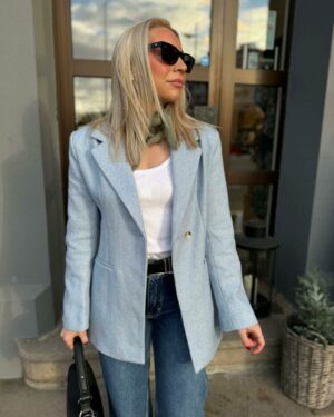 Bowie Herringbone S Blazer