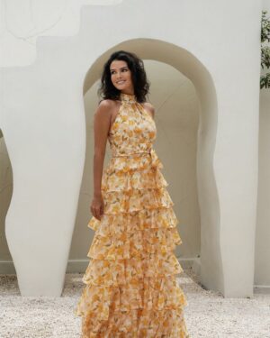 Angel Maxi Halterneck Dress