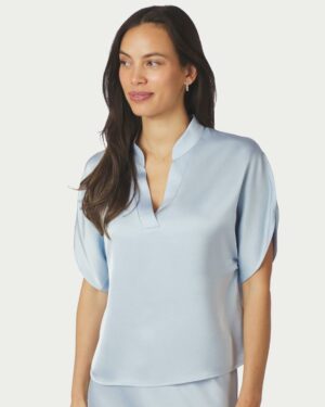 Anelle Heavy Sateen Blouse