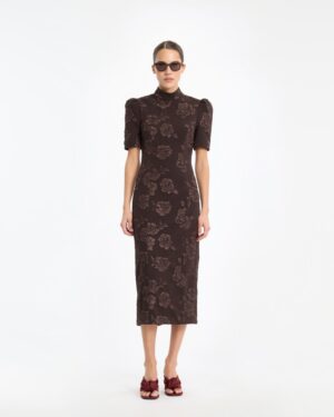 Jacquard Midi Dress