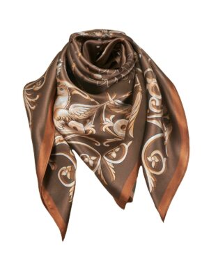 Lola Silk Scarf Brown
