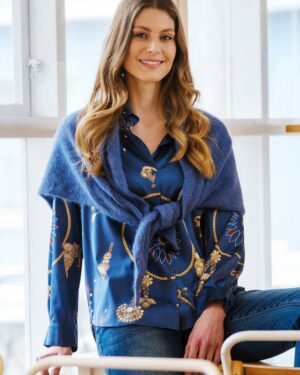 OLINE PRINTED BLOUSE