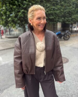BONDED LEATHER JACKET