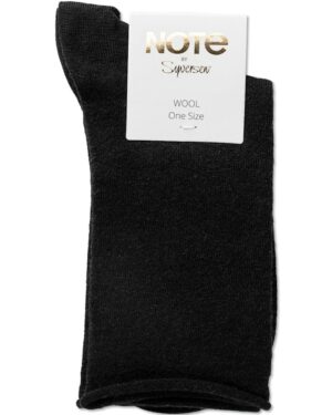 Wool roll top socks