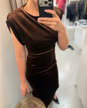 IBEN SUNSET VELOUR DRESS
