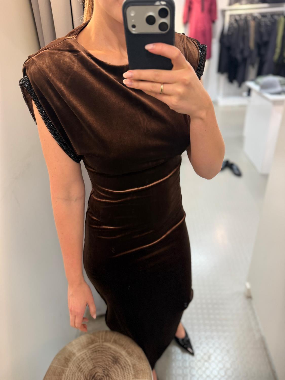 IBEN SUNSET VELOUR DRESS