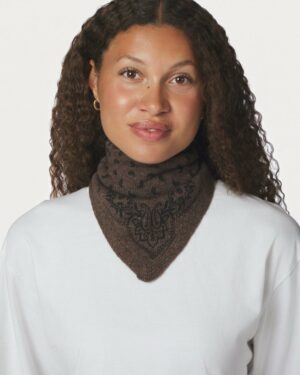 Ariya Paisley Knit Scarf