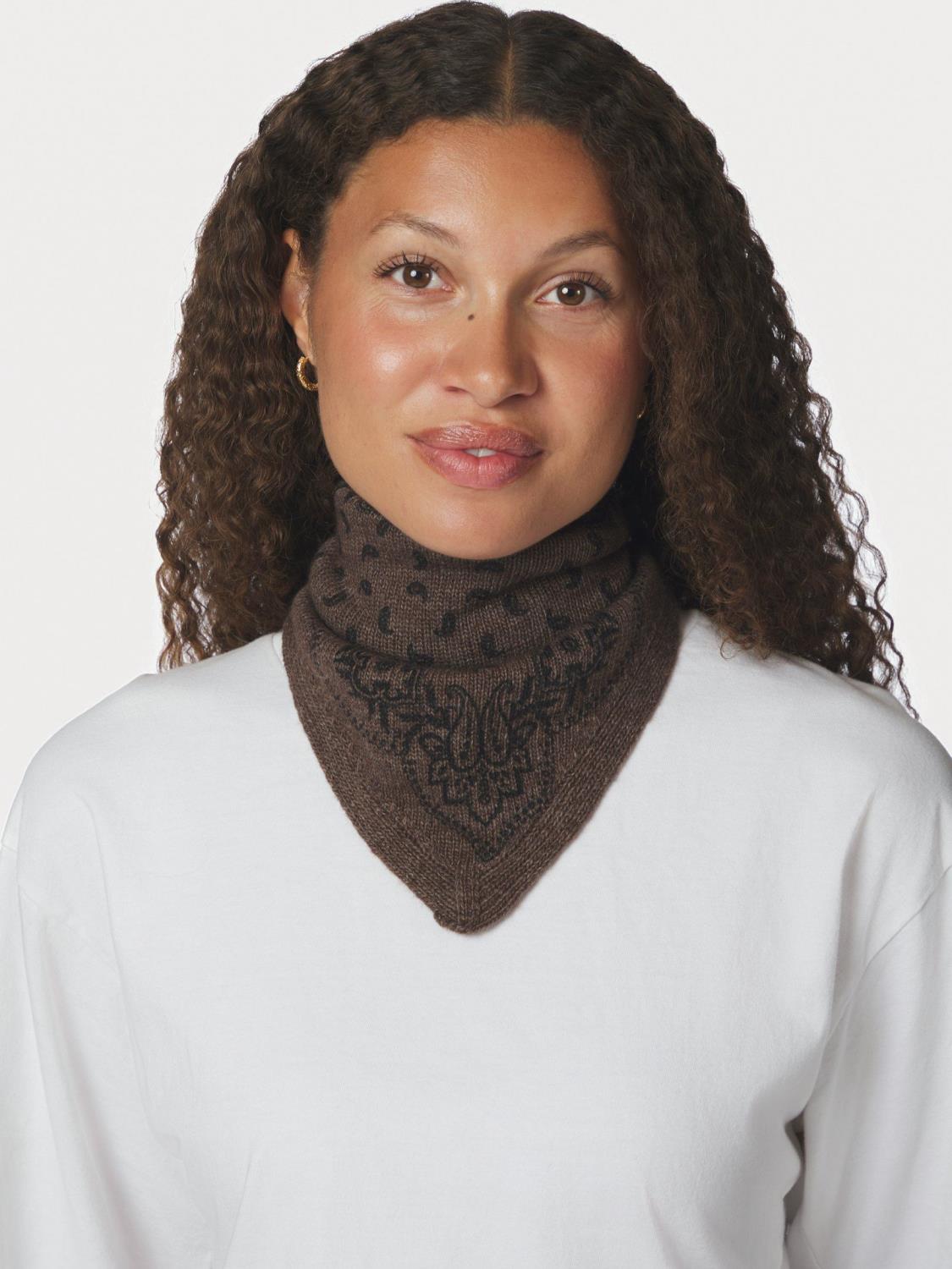 Ariya Paisley Knit Scarf