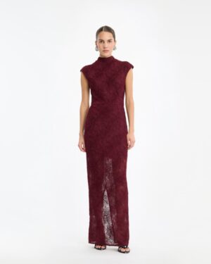 Flower Mesh Maxi Dress