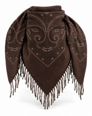 Paisley 
Scarf 
with
 fringes
